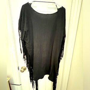 Novela Royale shirt fringe dress